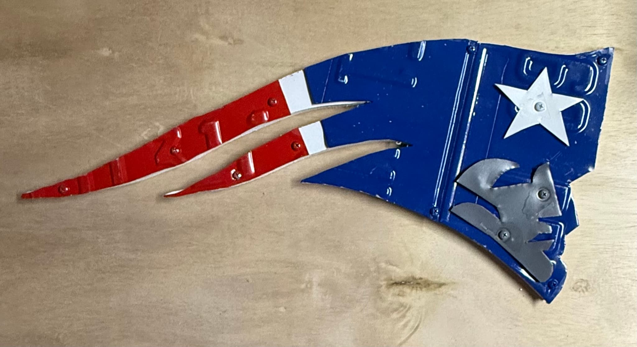 New England Patriots license plate art β in stock