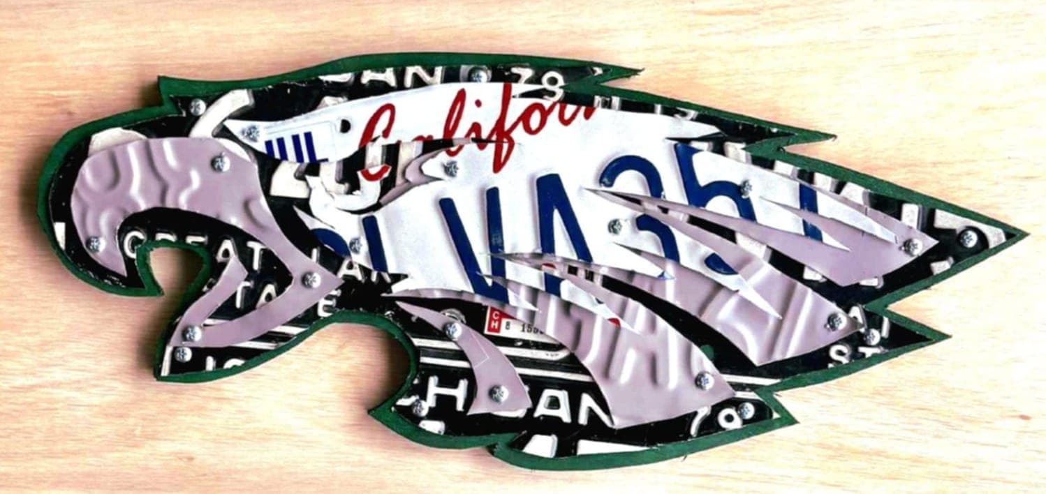 Philadelphia Eagles license plate art β in stock